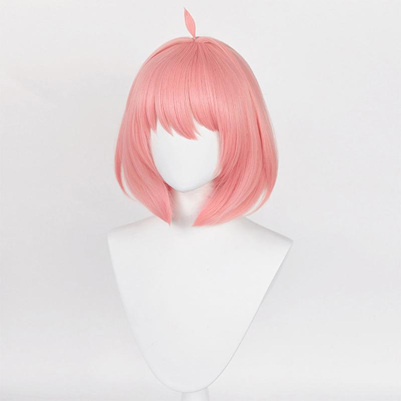 Anime Spy X Family Anya Forger Cosplay Wig Hair Woman Cute Short Pink Wigs For Halloween Party Decoration