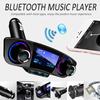 12V Bluetooth Freisprech-Autokit FM-Sender Radio MP3-Player USB-Ladegerät Aux