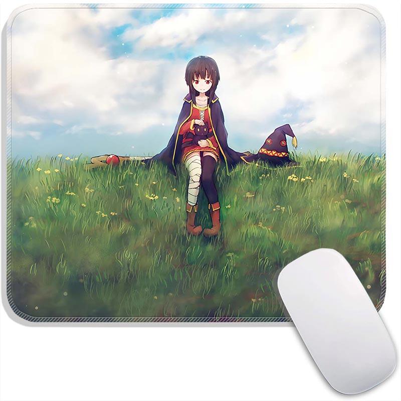 Kono Suba Standard  Anime Mouse Pad Small Gaming Mousepad Gamer Accessories Travel MousePads PC Non-Slip Office Mousemat