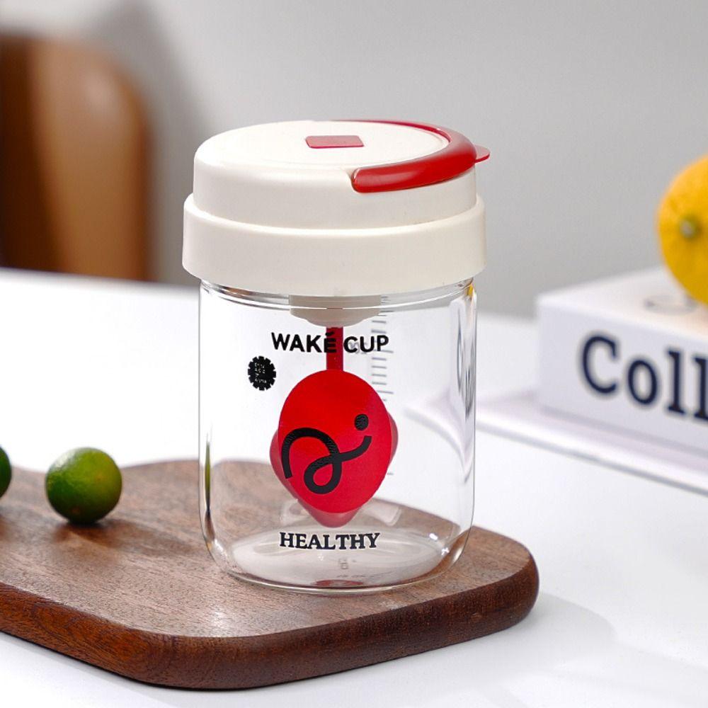 Clear Rotating Blender Mug Portable Protein Shake Bottle Automatic Electric Mixing Cup Household