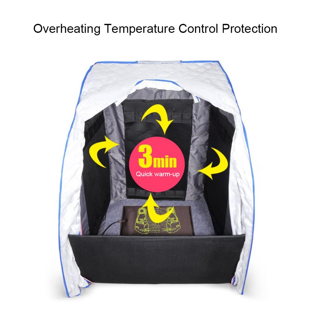 Household Portable Waterproof Far Infrared Steam Sauna Box Salon Body Slimming Steamer TentUS Plug
