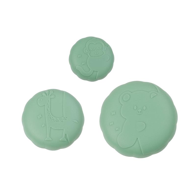 

3Pcs Heat Resistant Pot Pan Lids Hat Cookware Universal Kitchen Silicone Knob Lifting Handle Cover Home Water Bottle Lids зелёный