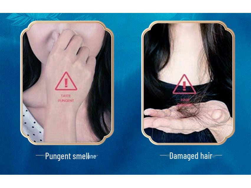 Plant-Based Gray Hair Dye Cream - No Damage, No Peroxide or Ammonia