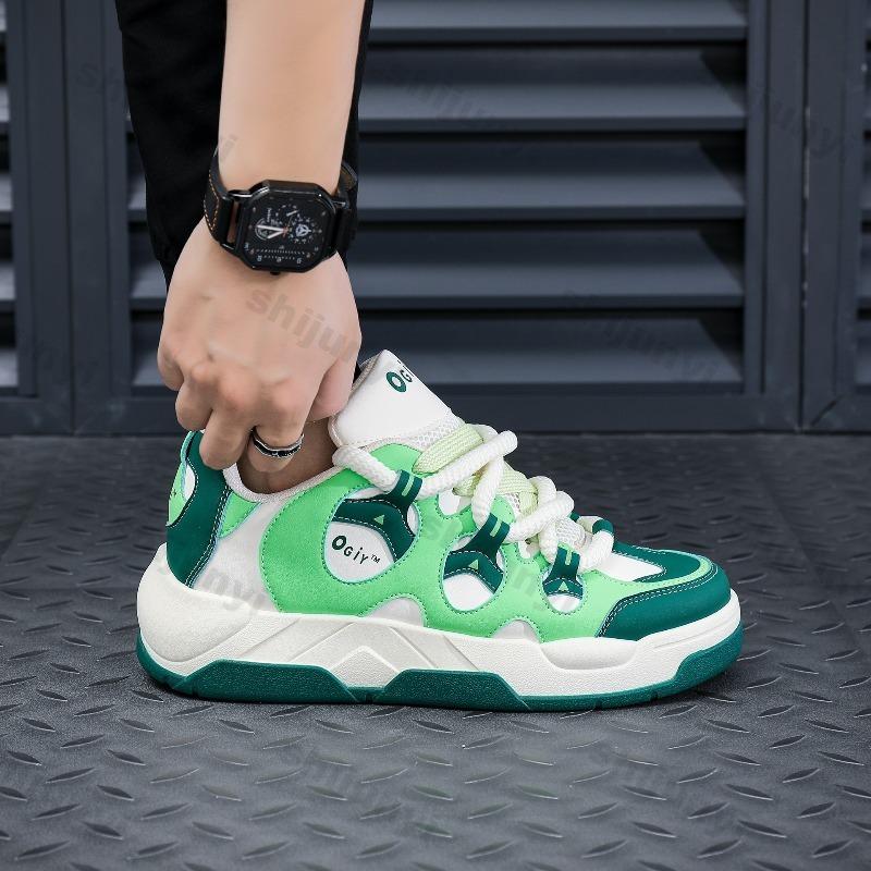 Fashion Men's Sneakers 2025 Spring Autumn New Fashion Outdoor Non Slip Running Shoes Comfortable Cross Tied Height Increase Casual Flats