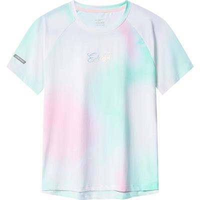 Erke Girls' Short Sleeve Casual Round Neck T-Shirt