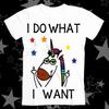 I Do What I Want Unicorn Lesbian Gay LGBT Q+ Best Seller Top Tee T Shirt 578