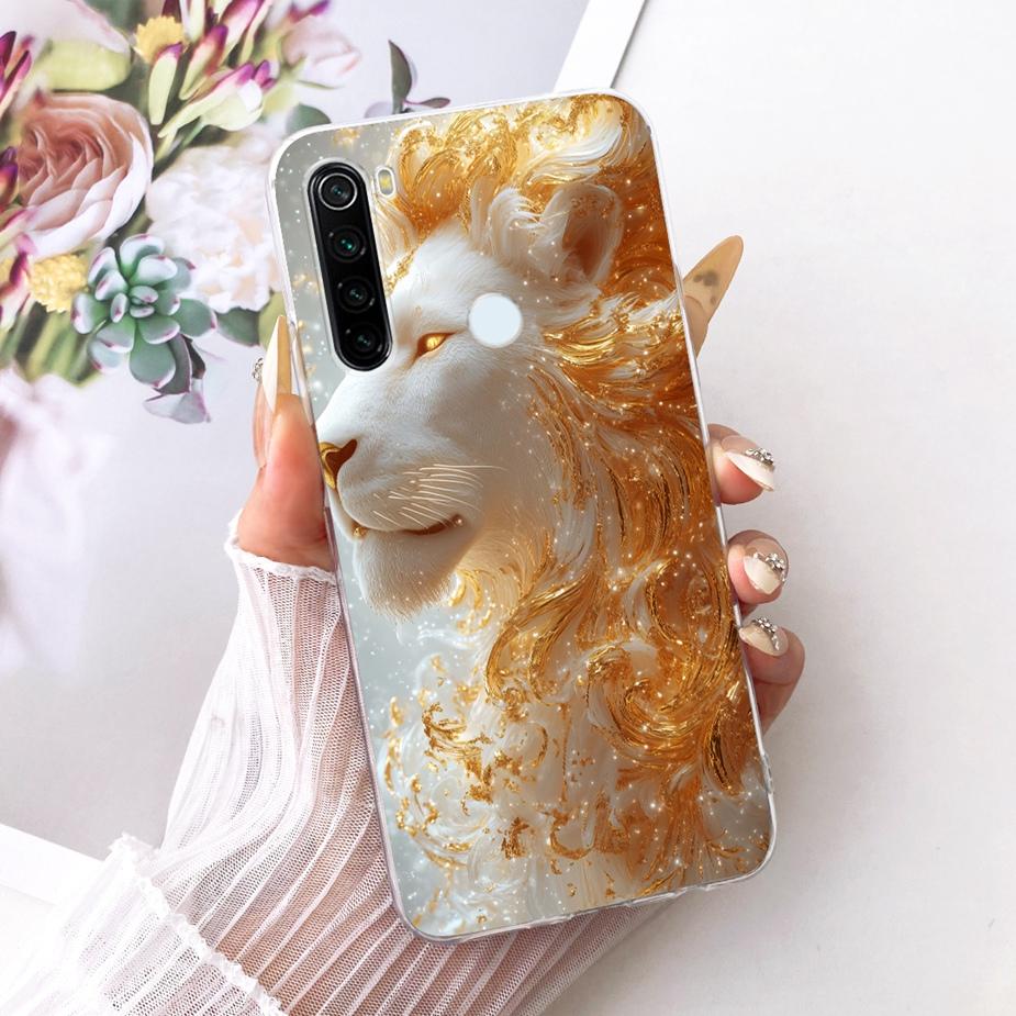 Pour Xiaomi Redmi Note 8 Note8 T Coque Nouvelle Housse Peinte de Luxe Coque de Téléphone Souple Fine Pour Xiaomi Redmi Note 8 Pro Note8 2021 Fundas