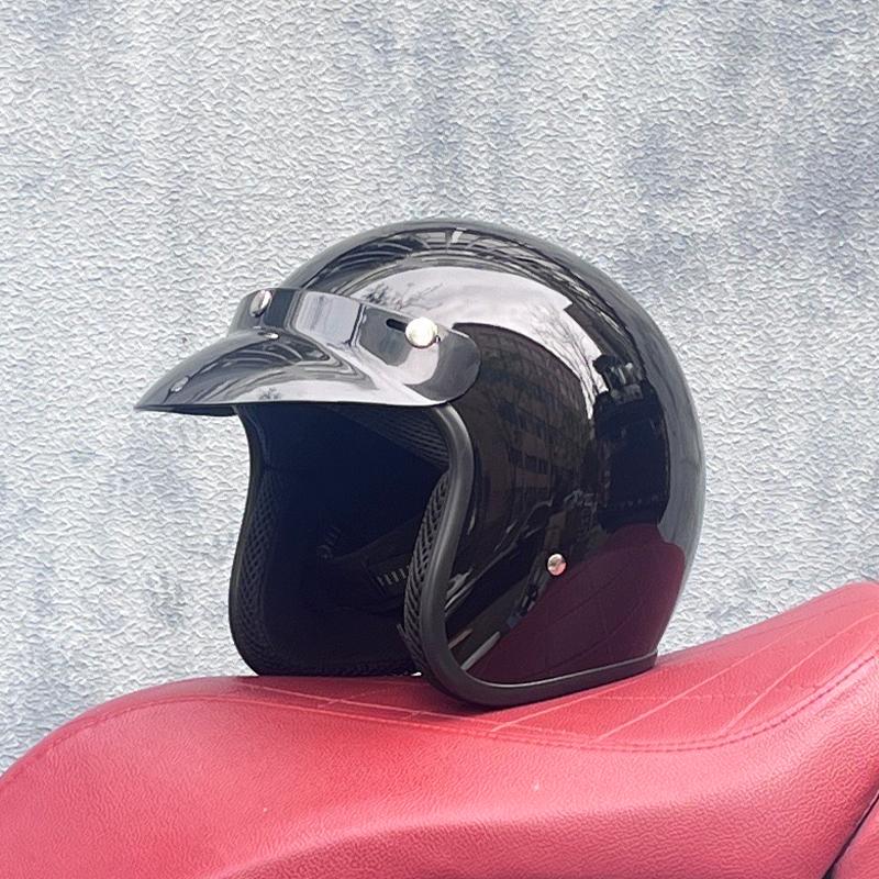 Free Shipping DOT approved retro motorcycle helmet casco 3/4 open face helmet cafe racer helmet chopper helmet capacete