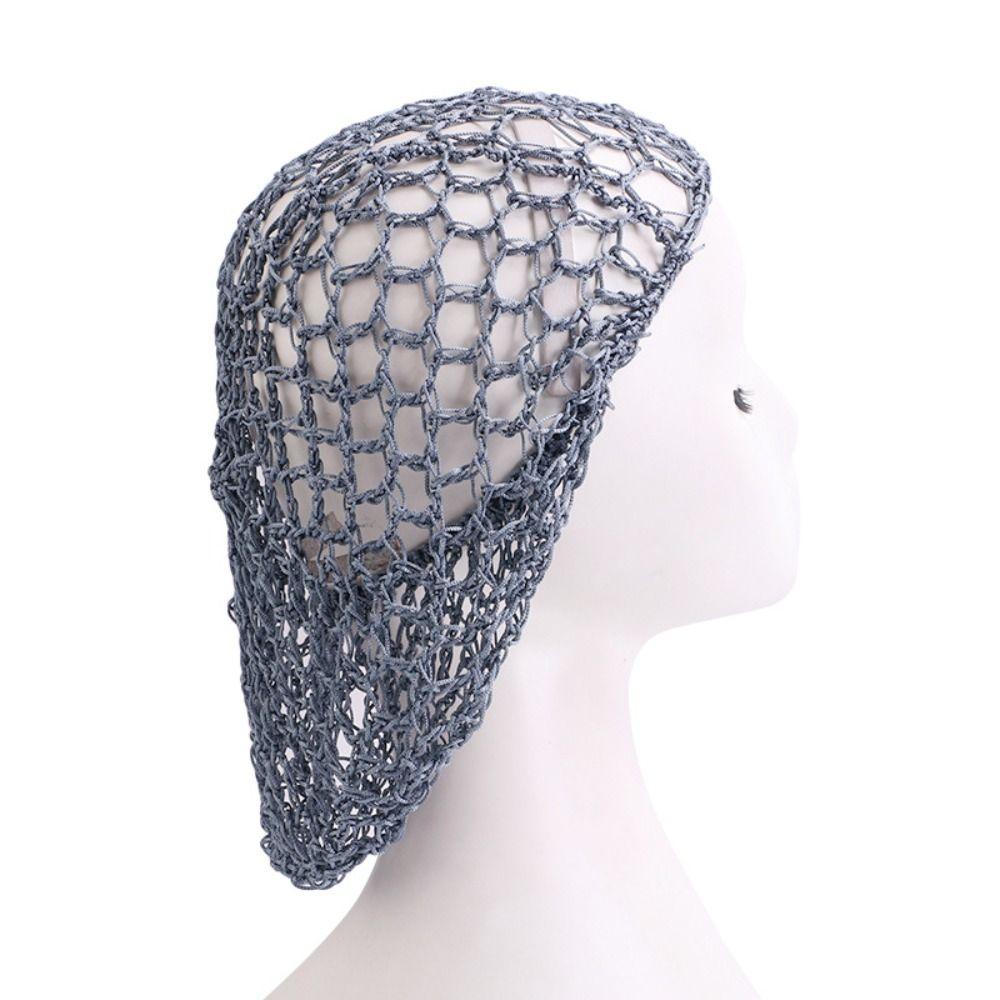 Elastic Mesh Hair Net Handmade Crochet Hair Snood Fashion Black Wig Caps  Casual