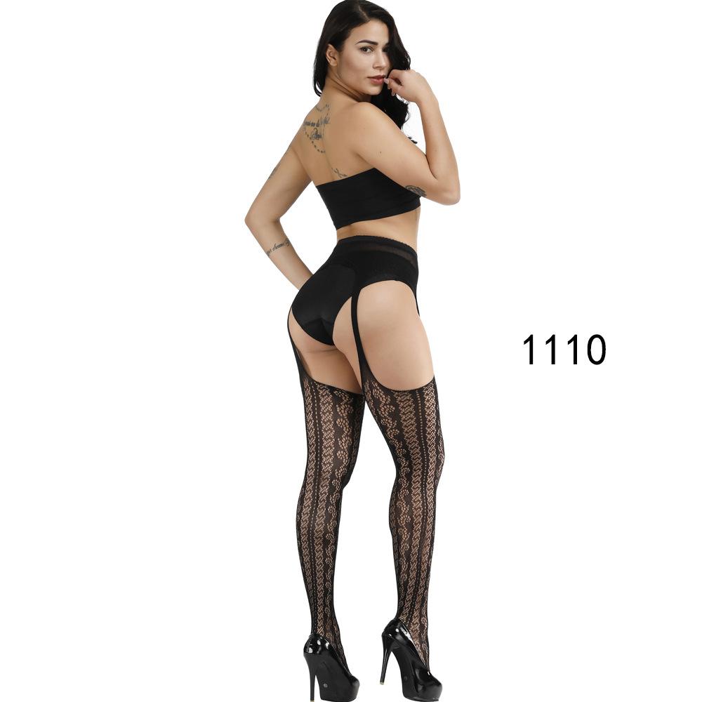 Direct sales new erotic underwear sexual fun stockings long anti-strip black seduction mesh stockings