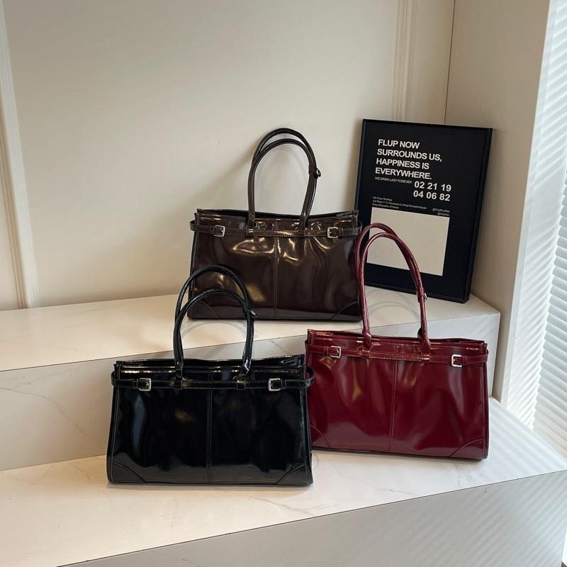 Retro leather shoulder bag for women new fashion winter large capacity armpit bag high-quality trend bags