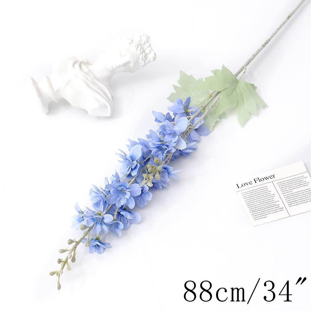 Blue Artificial Flowers Bouquet Rose Fake Flowers for Indoor Home Decor Garden Wedding Party Decoration Outdoor Vase Accessories
