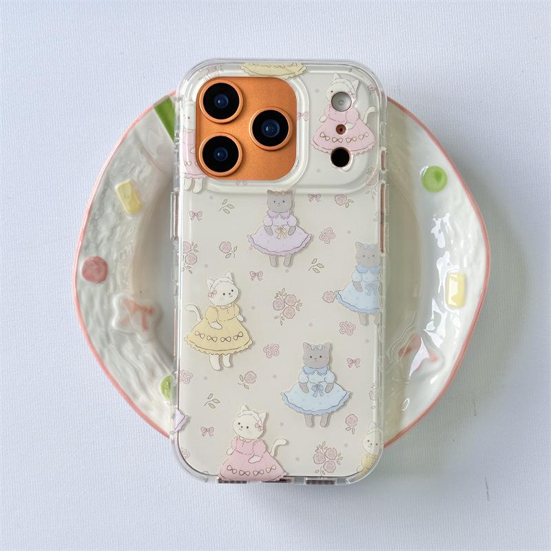 

Cute Cat Dress iPhone 17 Pro Max Apple 16 Case Double Layer 15 14 Hard iPhone 17 Pro Max
