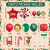 136pcs Christmas Balloon Arch Kit,suitable for Christmas Celebrations, New Year Celebrations, Show Decorations, Birthday Parties