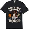 There's Some Horrors In This House Ghost Halloween  Comfort Colors Adult Heavyweight T-shirt