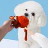 Pet Chew Toy Cartoon Animal Shape Interactive Tug-of-War Pet Toy with Pull-Out Cotton Rope Built-in Sound Bite-resistant Dog Squeaky Toy