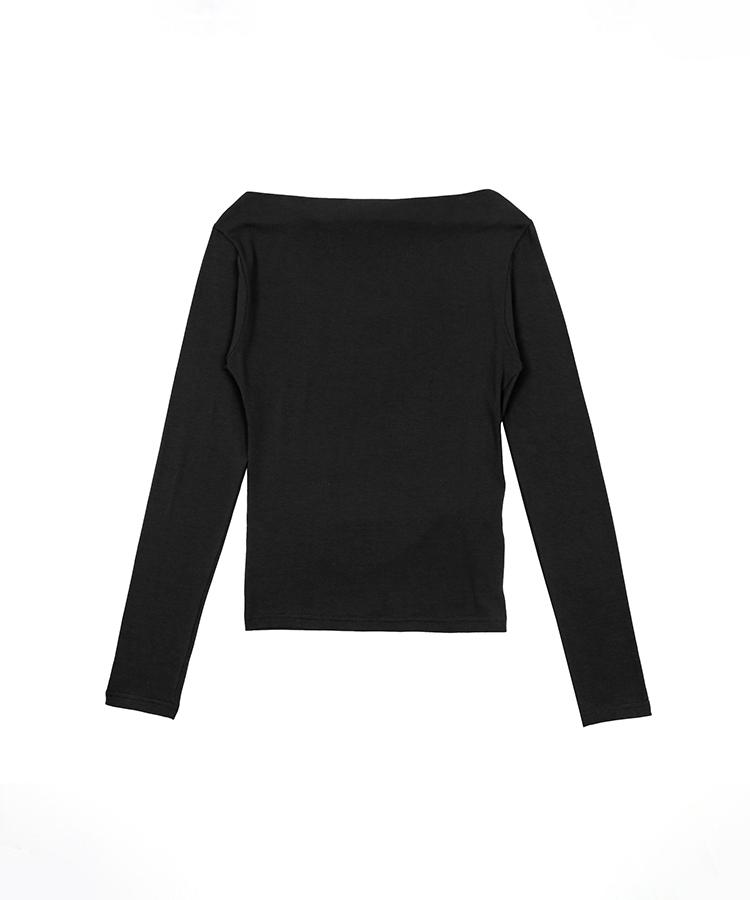 Eonibeu Piercing Eyelet T-Shirt Black