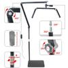 26" Remote-Controlled Folding Cantilever Lamp, 3-Head, 30W, for Nail Art, Tattooing, and Eyelash Extensions.