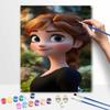 Disney Anna Paint By Number Kit Portrait Drawing Canvas DIY Picture Home Decor Modern Wall Art Gift For Fans Unique Hobby Crafting Decor