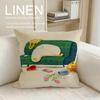 Cute SSEBONG Cushion Cover Linen Decorative Pillowcase Set Pcs x x x Breathable Washable Sofa Cushion Cover