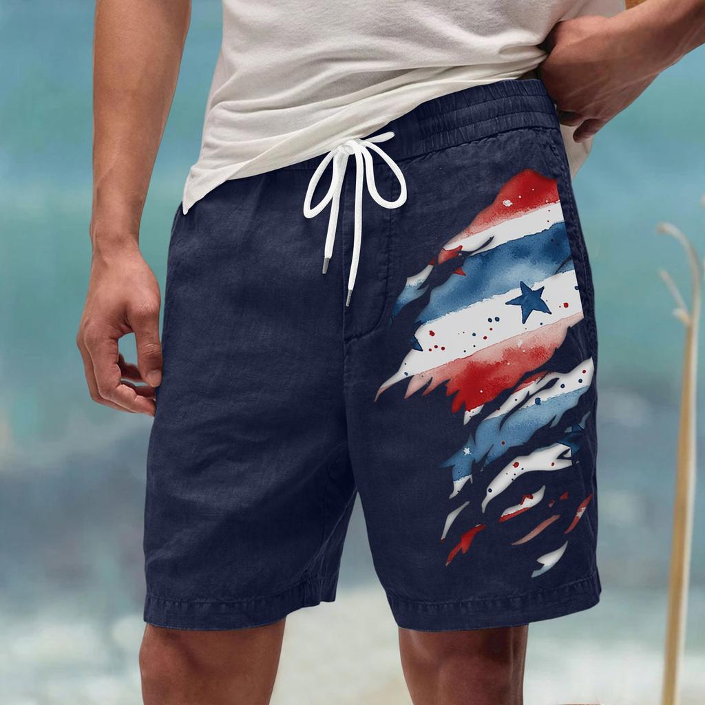 Men's Summer Large Casual Loose Sports Pants Beach Shorts