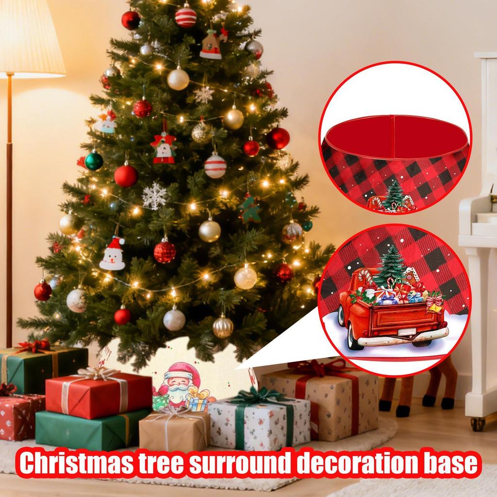 Tree Collar Holiday Decor Artificial Christmas Tree Collar For Home Apartment Living Room Study Family Gathering Themed Events
