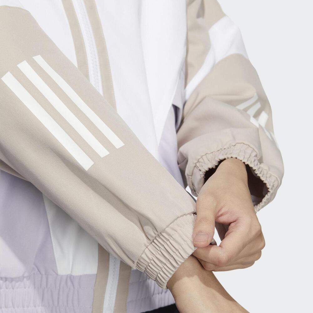 Adidas Focus Woven Jacket With Spliced Contrast Women Jacket Lotus-Pink HY2814