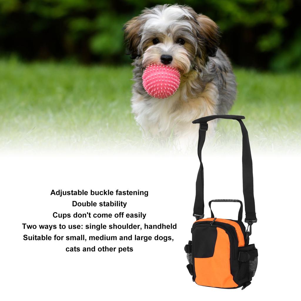 Dog Treat Training Bag Color Matching Shoulder Handheld Pet Snack Training Waist Pack for Outdoor Travel