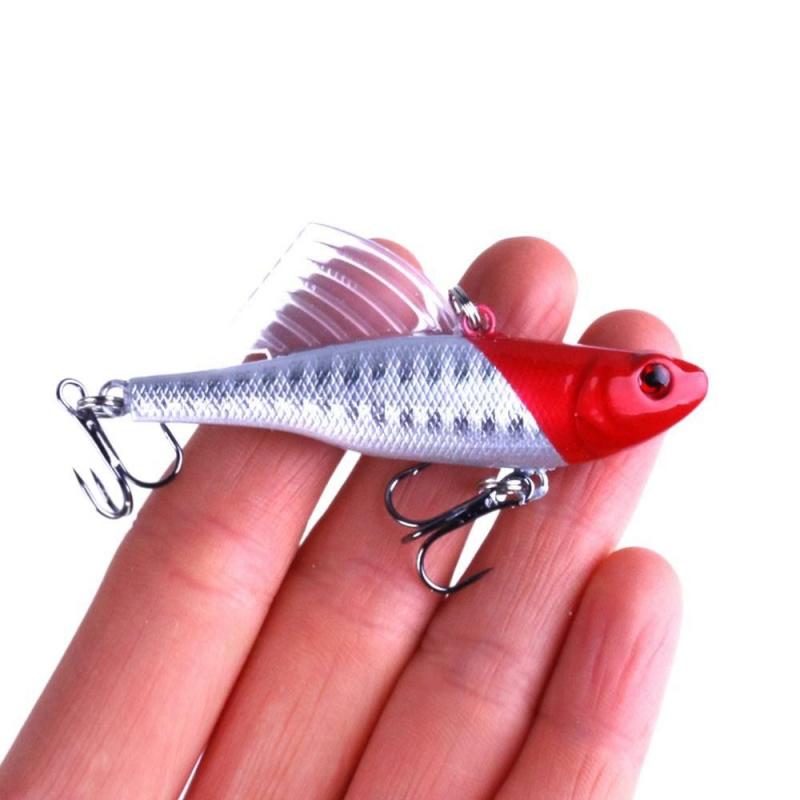 5PCS 6.5cm 17.2g 6The Hook Sinks quicklyVIBPencil Fishing Lure, Sinking Sea Fishing Artificial Bait, Pencil Fishing Tackle