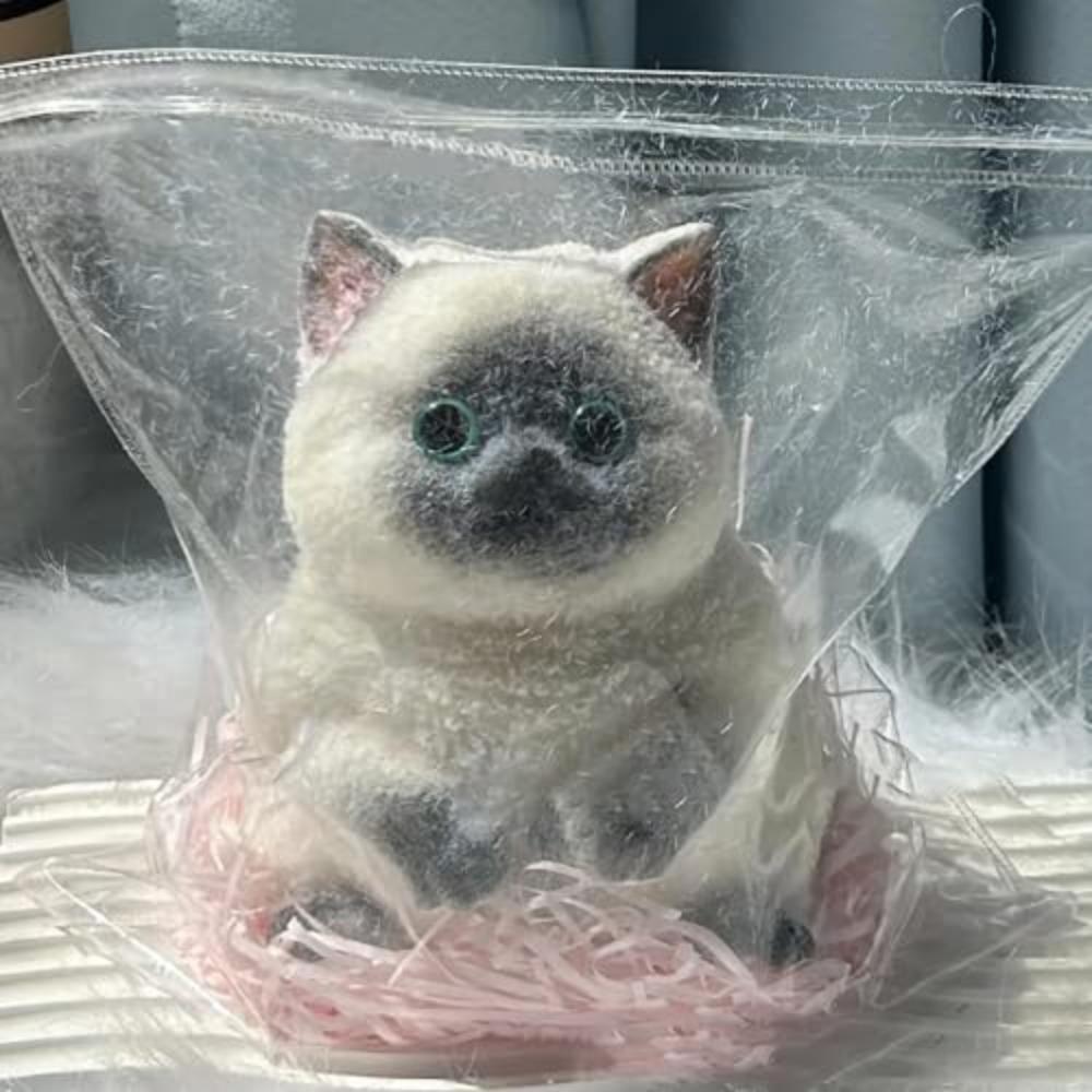 Cute Squishy Relief Squeeze Cat Toys Silicone Cat Soft Squeeze Toys  for Adults Kids