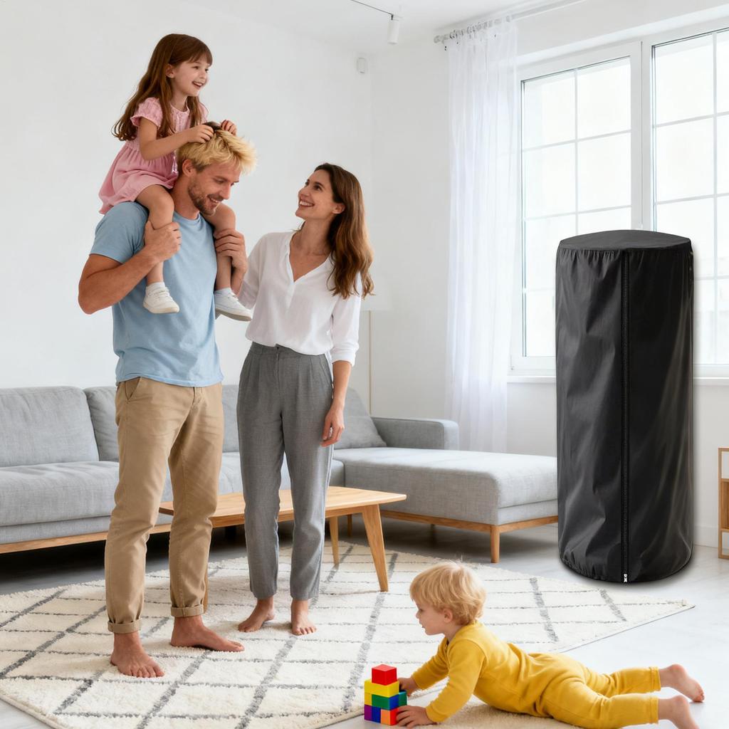 Shoe Rack Cover Footwear Storage Tower Protective Guard Zipper Waterproof 420D Oxford Cloth Rotating Shoe Rack Organizer Cover