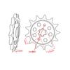 13T 14T 15T Tooth Drive Front Sprocket Gear Pinion For Honda CT125 CT110 HUNTER CUB DAX125 Monkey125 SUPER CUB110 PRO
