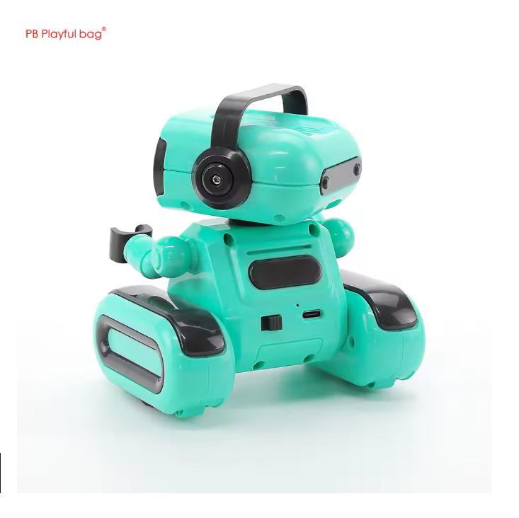Big Head DIY Intelligent Remote Control Robot Electric Recording Light Music Children's Educational Electric Toys AC221