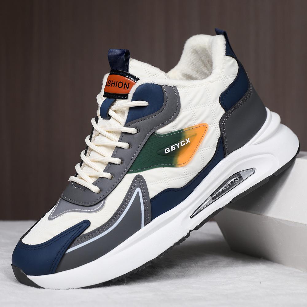 

Кросівки Взуття для чоловіків Розкішні чоловічі кросівки на платформі Високоякісні повсякденні кросівки Зимове тепле взуття 43 білий