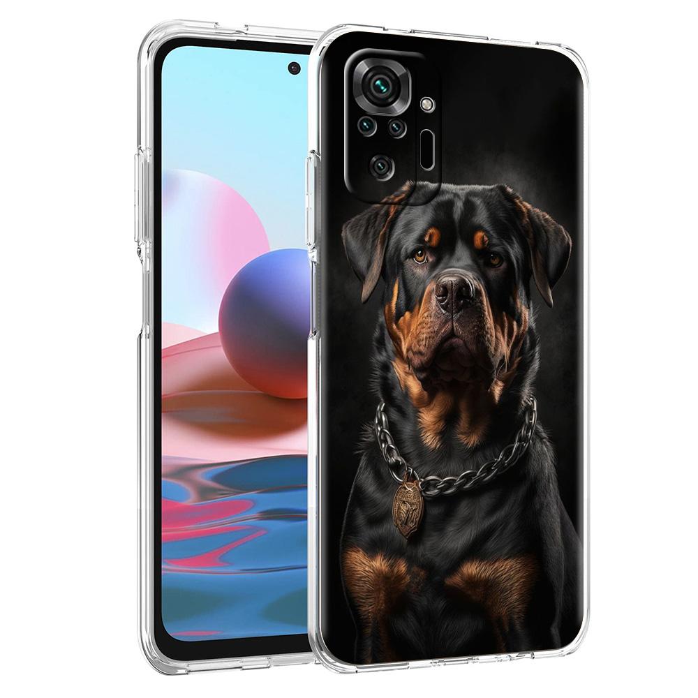Phone Case For Xiaomi Redmi Note 15 14 5G 13 12 10 11 Pro Plus 4G 14C 13C 12C Soft TPU Cover Rottweiler Dog