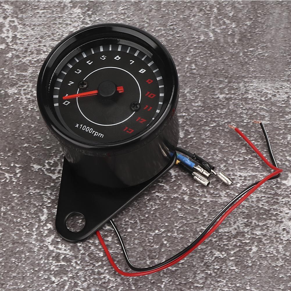 Motorcycle Backlight Tachometer Meter Aluminum Gauge Replacement