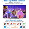 4K TV Antenna - 25DB High Gain Flat Design 3000 Miles Booster for HD DTV Box (EU Plug)