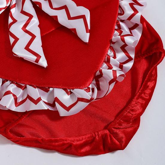 Valentine's Day Porch Goose Outfit Heart Shaped Ruffled Costume Bow Hat Lawn Goose Apparel Fits 23 Inch Goose Statue for Garden Patio Decor