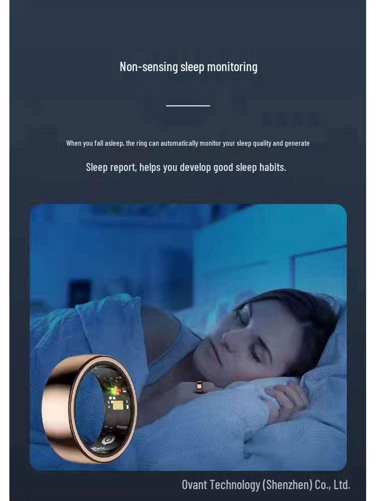 Lightweight Smart Ring: Heart Rate, Oxygen, & Women's Health Tracker for Active Lifestyle