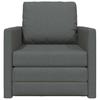 Sleeper Sofa 60 Cm Dark Grey Fabric