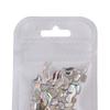 Yousheng 100Pcs/Bag Nail Rhinestone Flat Back Diverse Styles Easy Paste Shining Nail Decoration Faux Crystal Irregular Shape Nail Art Charm Craft