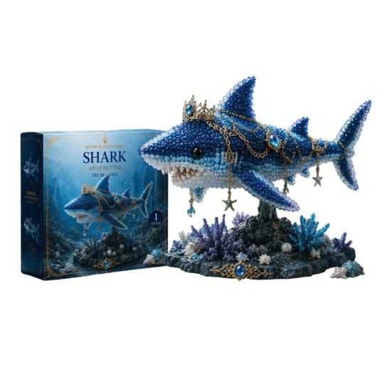 Kit fai da te con perline Oceano Mitico per Principianti, Kit per la Realizzazione di Animali 3D con Perline con Istruzioni, Design Unici di Animali Marini con Perline e Modello