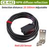 Red LED sensor photoelectric switch CX-441 CX-421 CX-481NPN PNP Diffusion Type Proximity Switch With Reflective Plate