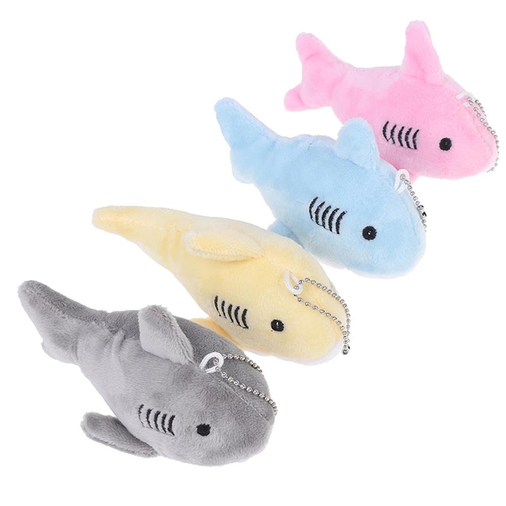 Backpack Keychain Shark Keyring Key Chain Pendant Shark Plush Toy Ocean Animal Shark Key Chain