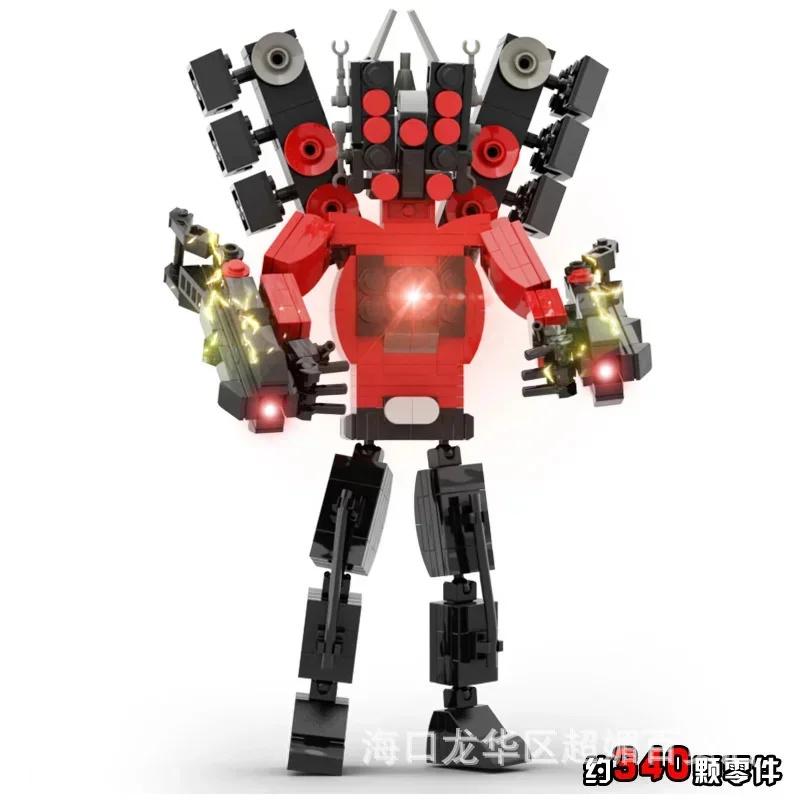 Skibidi Toilet Building Blocks Zombie Skibidi Toilet Logo The Audio Man And Camera Titan Man Building Block DIY Bricks Toys