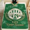 1 Stück Bpest Ixk Jubiläum Benutzerdefinierter Name Gemustert Flanelldecke Geeignet für Alle Jahreszeiten Für Heimdekoration Wärme Und Komfort Geschenke Feiertagsgeschenk