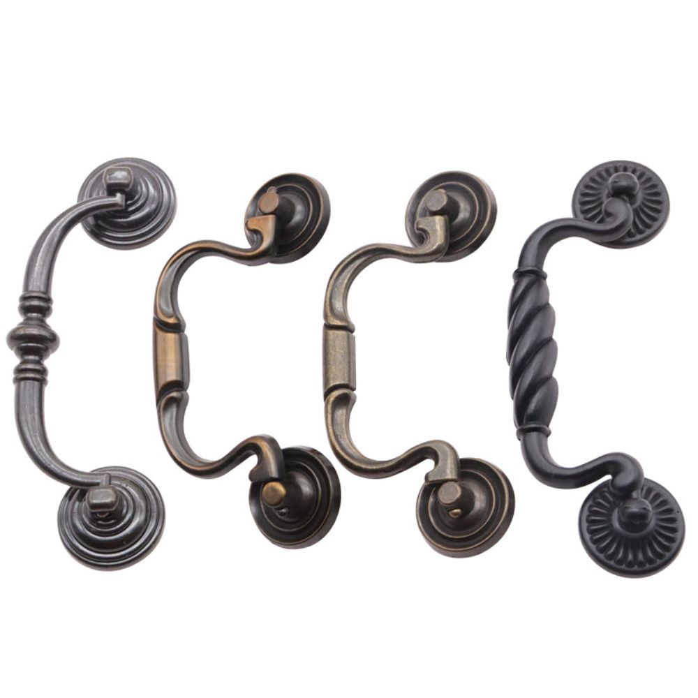 Zinc Alloy Cabinet Handles Antique Bronze Furniture Handles Classic Dresser Knob Home Furniture