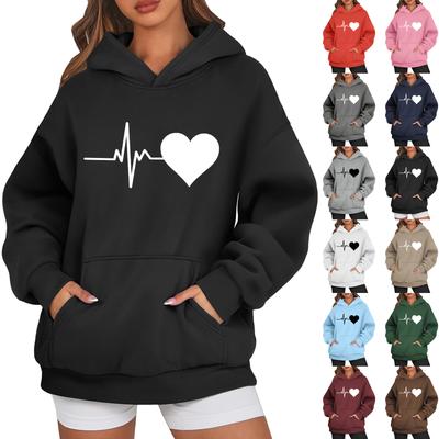 Dames Hoodies Oversized Sweatshirts Lange Mouw Casual Pullover Capuchon Sweatshirt Tops