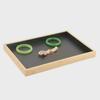 Bamboo and Wood Velvet Jewelry Tray for Bracelets and Earrings Display