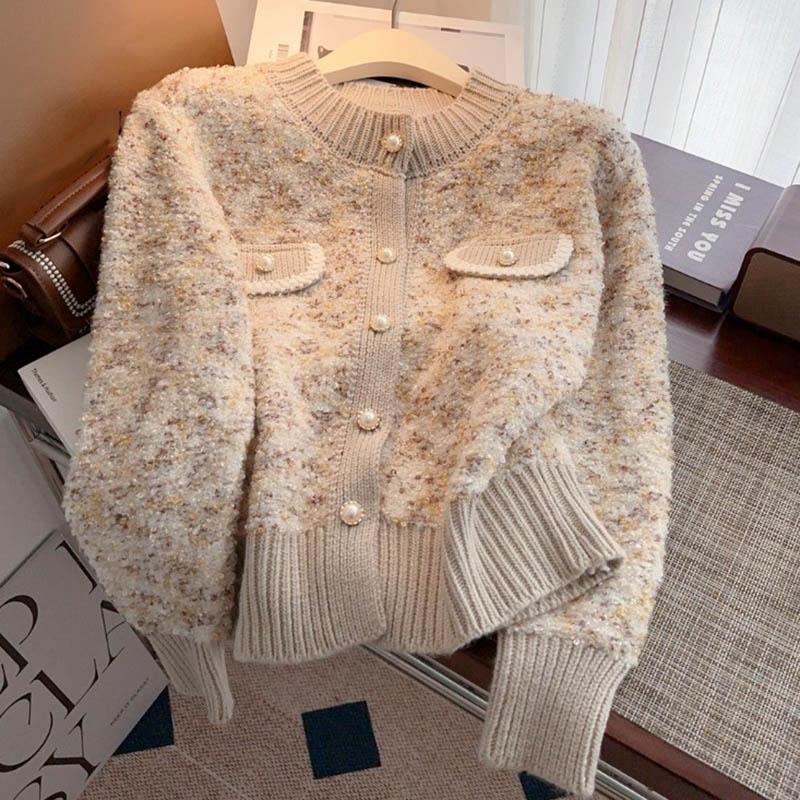 Sweaters Coat Cardigan for Women Autumn Winter Large Size Vintage Loose Long Sleeve Knit Cardigan Sweaters Jacket
